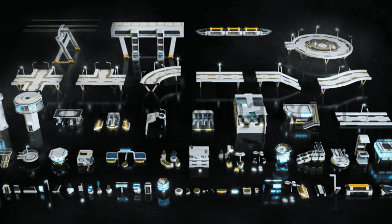 Kitbash – 高科技街道 High Tech Streets