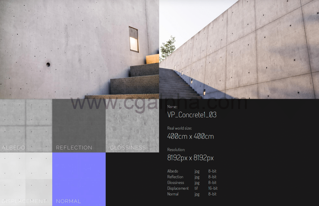 混凝土纹理 VizPeople – Concrete Textures V1