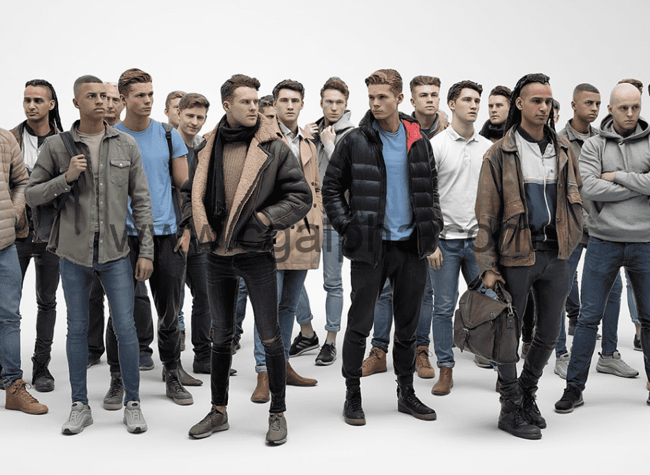 3DScan Store – 24种男性站姿形象化角色3D模型 Male Visualisation Characters