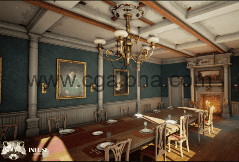 victorian dining room ue4