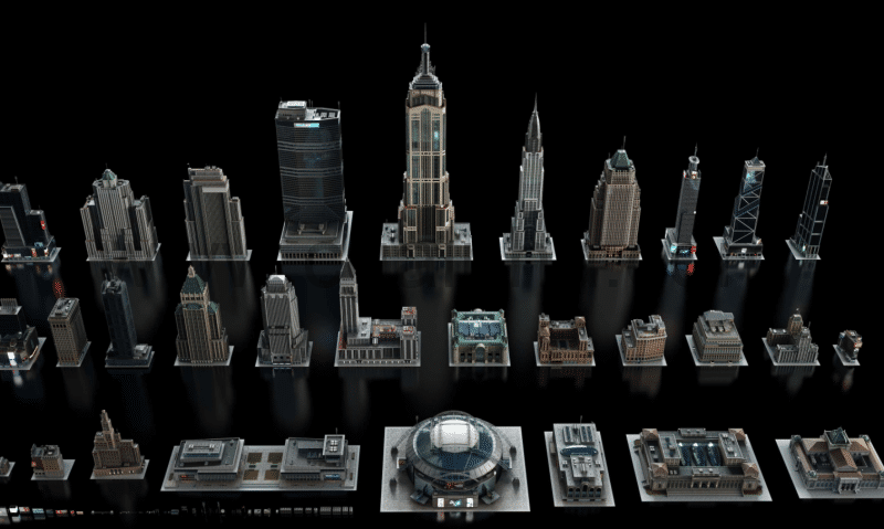 Kitbash3d – 现代化城市建筑群模型 Manhattan