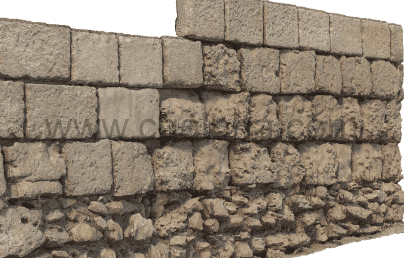 模型资产 – 扫描石头墙 Stone wall 02