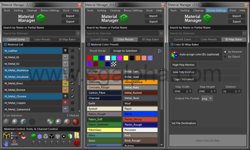 Maya插件 – 材质管理插件 Material Manager