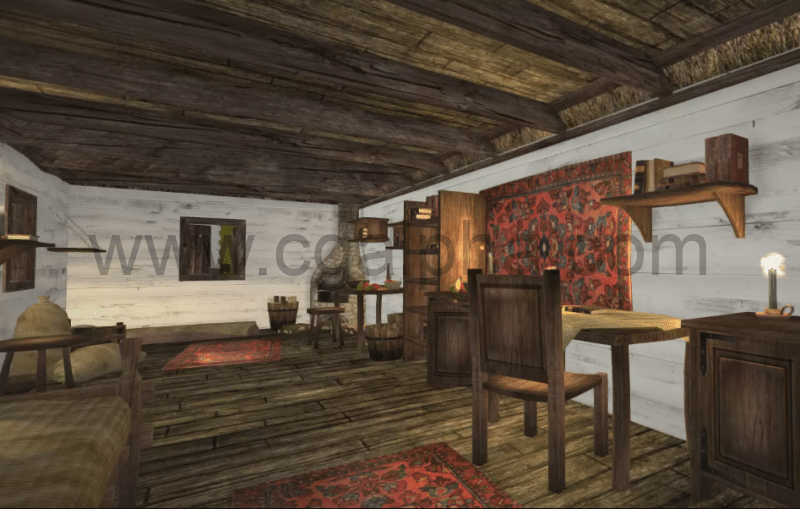 Unity – 中世纪家具和道具 Medieval Furniture and Props